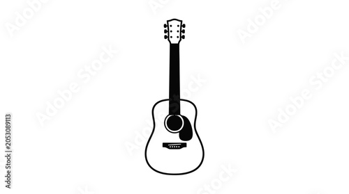 Tablou pe pânză Acoustic Guitar Instrument Music Object.