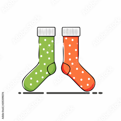 Pair of Polka Dot Socks