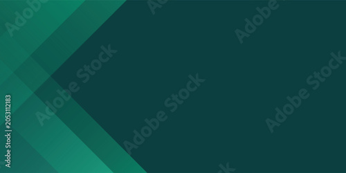 Abstract Green Geometric Background with Modern Diagonal Layers