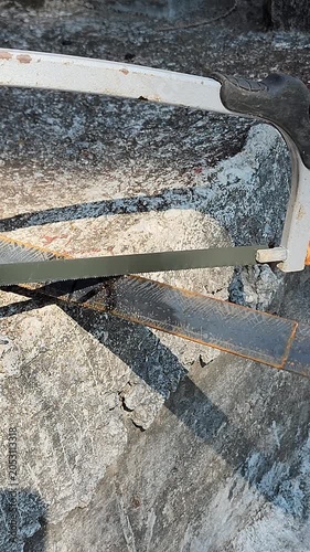 Attempting to Cut Industrial Metal Angle Profile