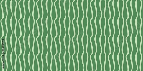 Earthy forest green vertical fluid wavy lines seamless texture layer for eco-friendly product label branding backgrounds.