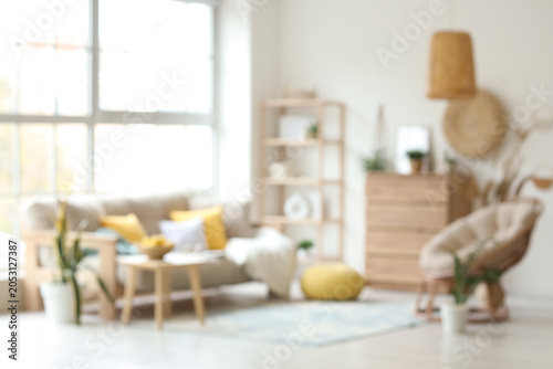 Blurred view of light livin...