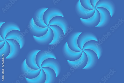 Abstract Blue Gradient Swirl Pattern Background