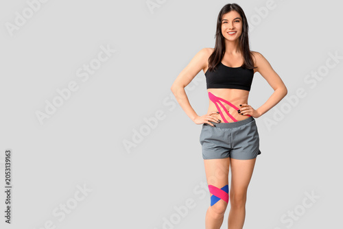 Young sporty woman with phy...