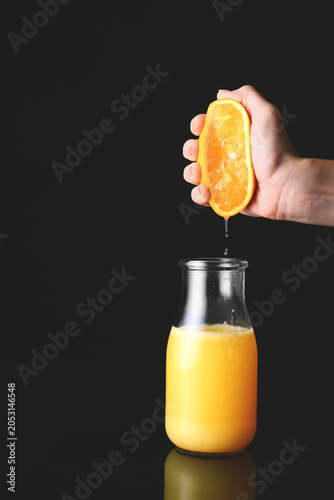 Freshly squeezed orange jui...