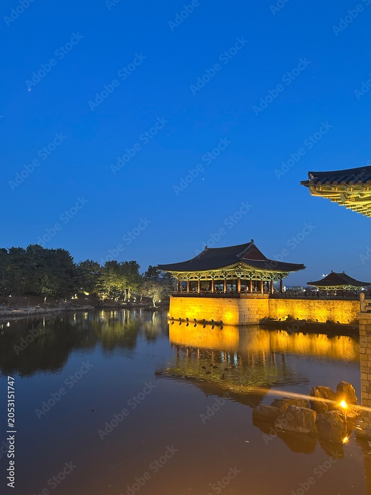 Naklejka premium 경주 동궁과 월지 야경