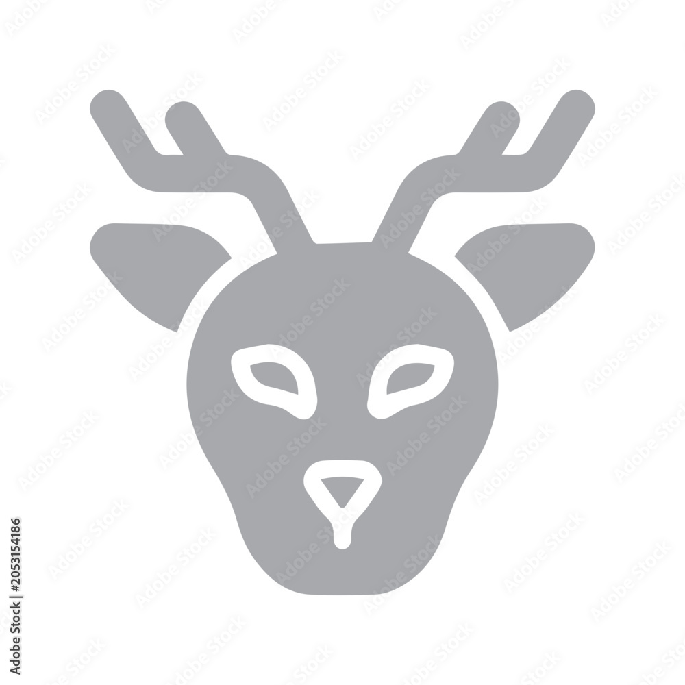 Naklejka premium Deer head icon