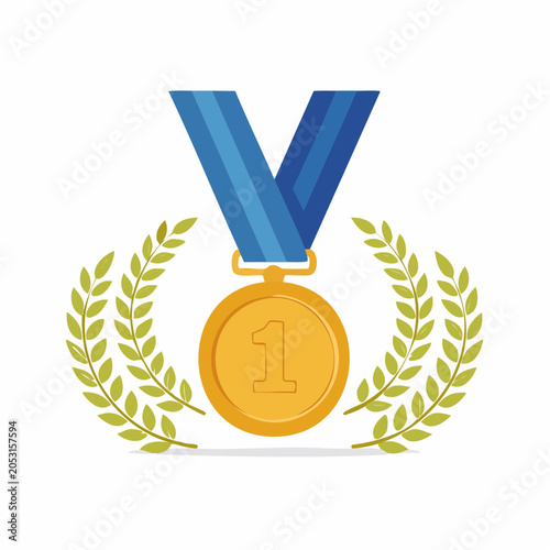 Gold Medal with Laurel Wreath