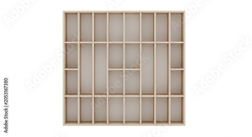 Wooden Wall Mounted Shelving Unit Design Minimalist Modern Furniture Piece for Home Interior Organization