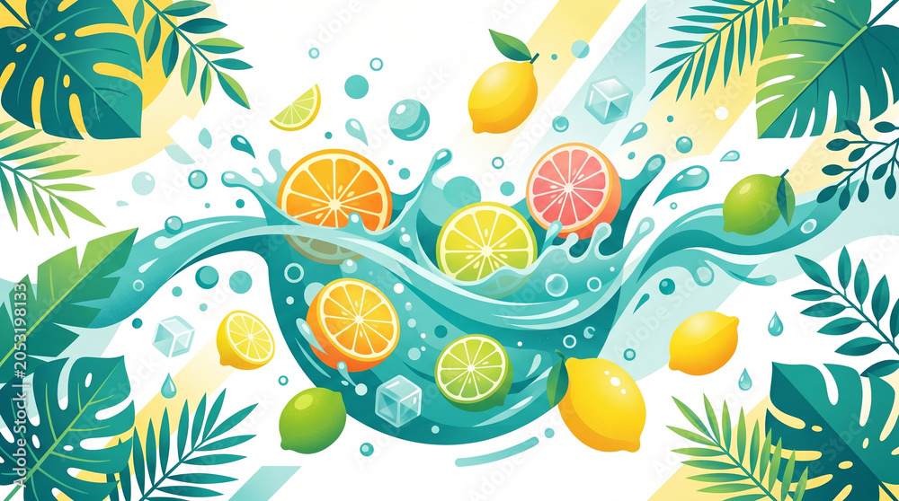 Obraz premium juice summer drinks
