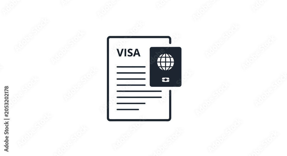 Εκτύπωση καμβά Visa Credit Card with Document.