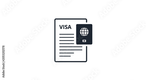 Foto Visa Credit Card with Document.