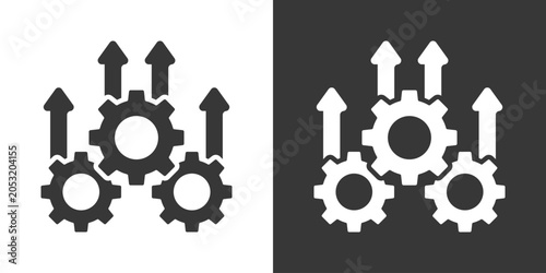 Foto Excellence Icon Set Vector Collection Isolated In Black And White