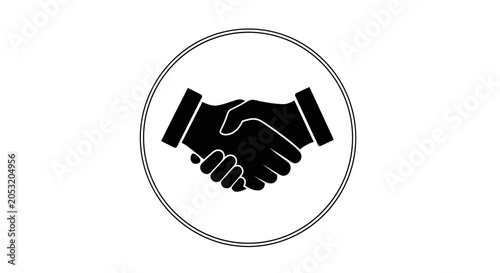 Canvastavla Handshake Business Partnership Agreement.