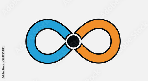 Fotografía Infinity Symbol Design Element Graphic.