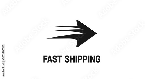 Foto Fast Shipping Delivery Service Icon.