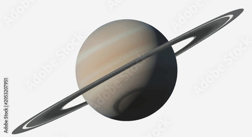 Canvastavla Saturn Planet with Ring System.