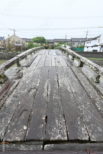 天草市町山口川に架かる歴史的な石造桁橋「祇園橋」