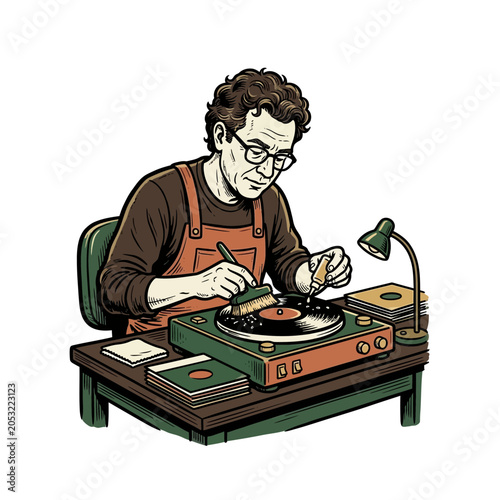 Fotografija Audio restoration specialist cle