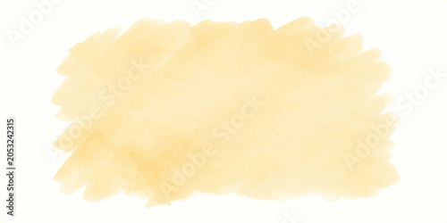 Foto Abstract watercolor stain of pale yellow on a white background, representing a soft, organic, and textured wash