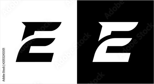 Modern Stylized Letter E Logo Design.