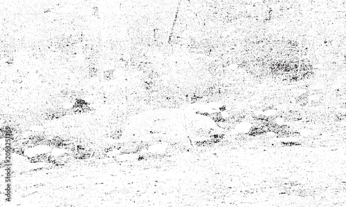 Abstract grunge distress texture overlay with grainy black noise elements isolated on white background vector illustration.