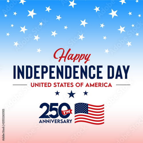 Photos American 250 Years Fourth of July Celebration Square Banner