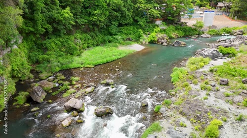 Aerial View of Okutama Tokyo in Summer