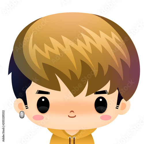 Chibi boy with yellow hair