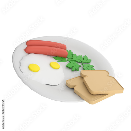 Breakfast 3D Icons