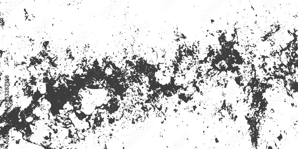 Fototapeta premium Black and White Grunge Texture with Distressed Ink Splatter and Grain for Graphic Design Background