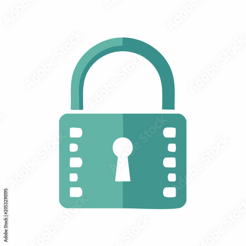 Teal Padlock Icon