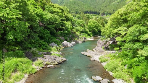 Aerial View of Okutama Tokyo in Summer