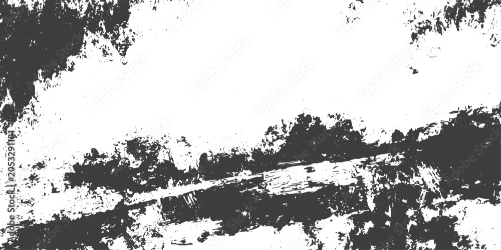 Fototapeta premium Black and White Grunge Vector Texture Background with Distressed Splatter and Abstract Rough Elements