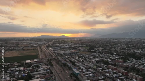 atardecer en la ciudad de Rancagua