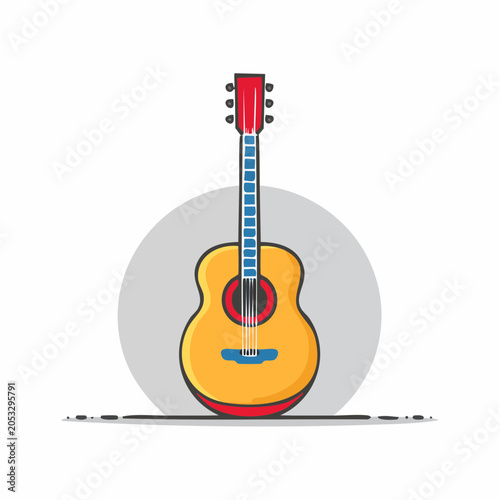 Acoustic Guitar Illustration