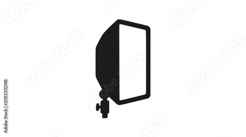 Black icon of a vehicle side view mirror.