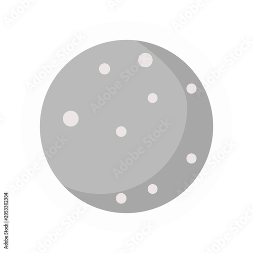 Moon Night Weather Icon Vector Illustration