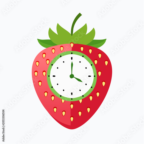 Strawberry Clock