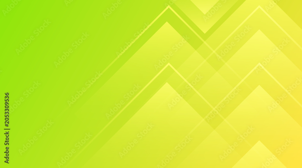 Obraz premium Geometric background of abstract layered chevrons in a bright green to yellow gradient, symbolizing growth and progress