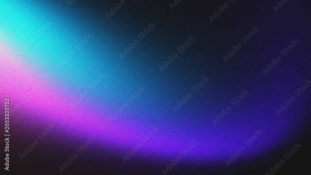 Obraz premium Abstract Noise Texture Background with Glowing Cyan and Purple Color Gradient Web Banner Backdrop,Abstract grainy background
