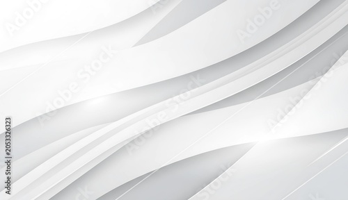 Elegant White Fluid Layers Creating Sophisticated Minimalist Backdrop