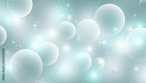 Dreamy Soft Bubble Background With Elegant Light Bokeh Effect
