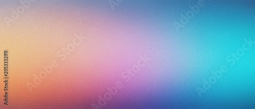 Vászonkép Soft gradient background with warm orange transitioning to cool blue and purple