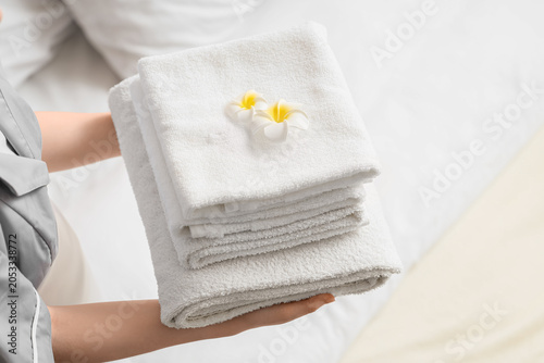 Hotel housekeeping staff ho...