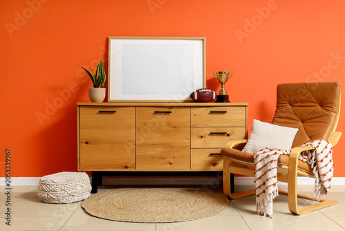 Modern living room interior...