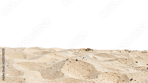 Summer Vacation Sunny Beach Sand Foreground with Simple Blurred Ocean Rear Foreground