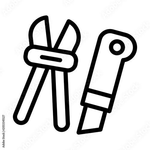 Bolt cutter Vector Icon