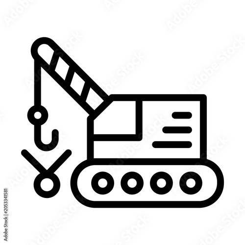 Crane Vector Icon