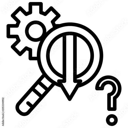 Photos Uncertainty Vector Icon